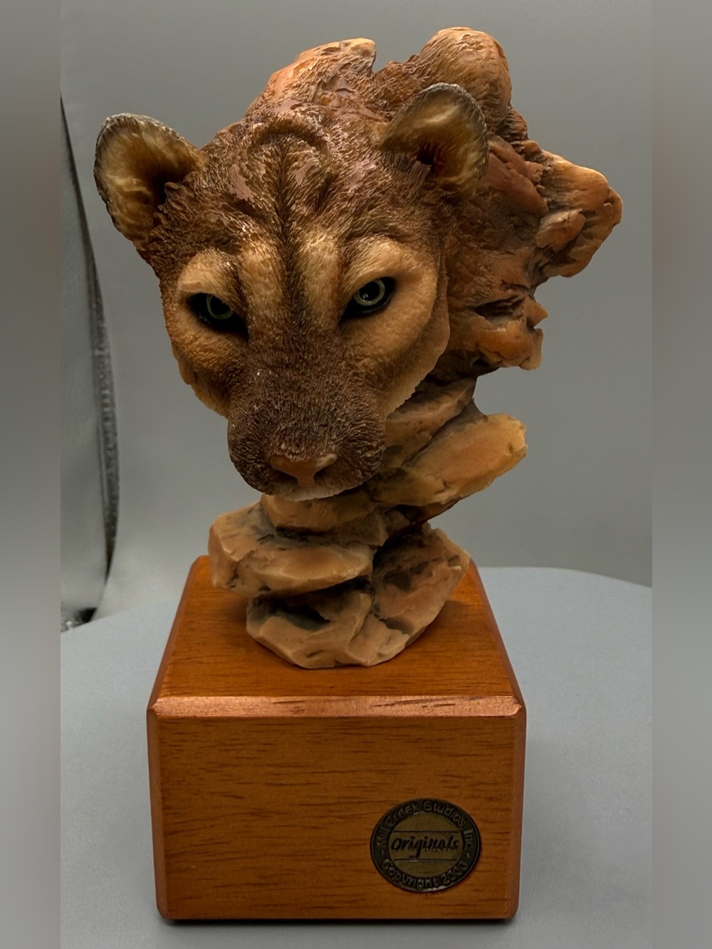 Cougar Mountain Lion Intuition Statue Figurine Mill Creek Studios Steven Herrero
